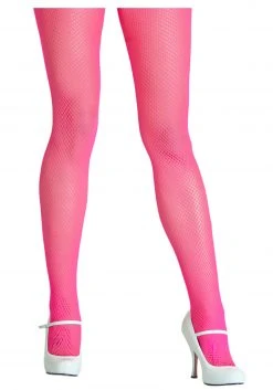 Leg Avenue Neon Pink Fishnet Tights