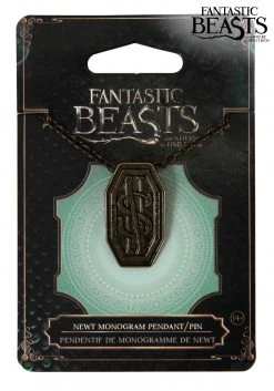Elope Newt Scamander Monogram Pendant Pin
