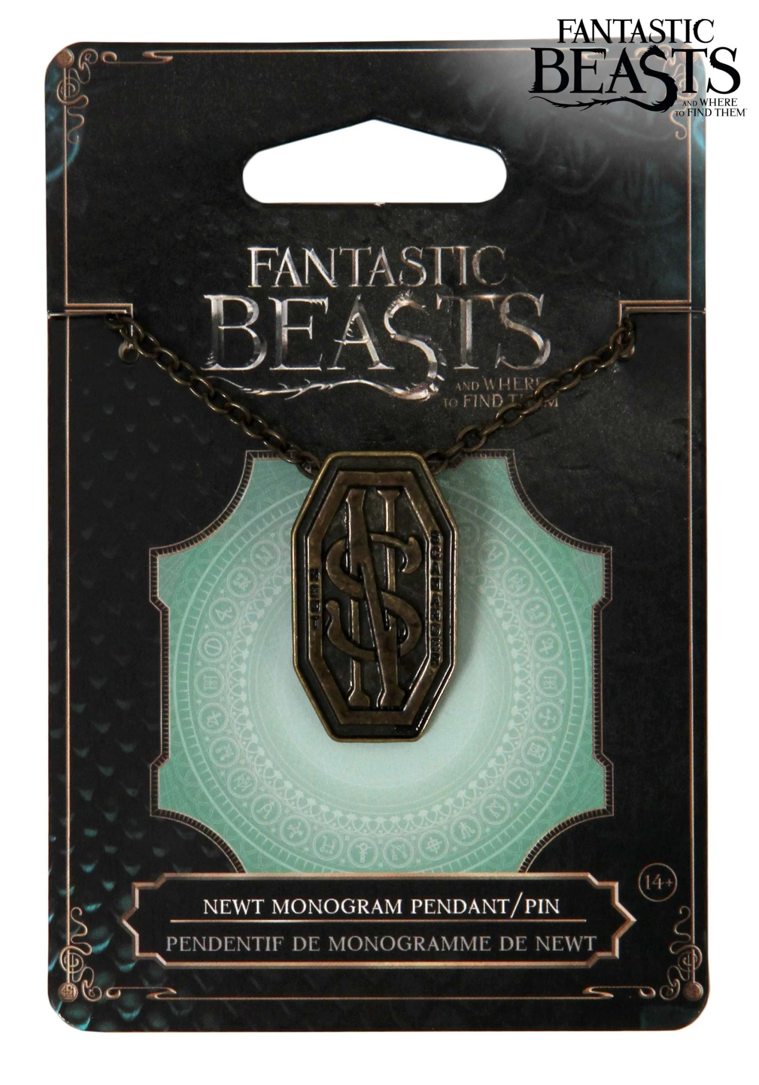 Elope Newt Scamander Monogram Pendant Pin 1 Elope Newt Scamander Monogram Pendant Pin