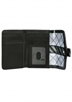 Bioworld Merchandising / Independent Sales The Nightmare Before Christmas Jack Metal Badge Bi-Fold Wallet -Cheap Halloween Store nightmare before christmas jack metal badge wallet alt 3