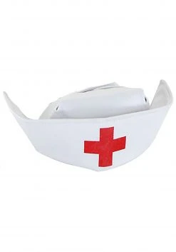 Elope White Nurse Costume Cap For Women