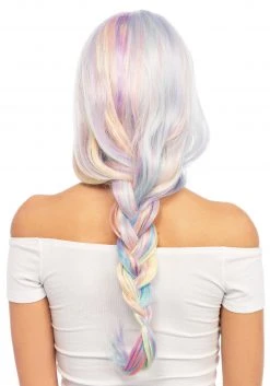 Leg Avenue Ladies Pastel Rainbow Wavy Wig -Cheap Halloween Store pastel rainbow wavy wig 2