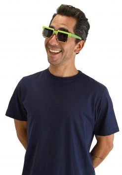 Elope Green/Brown Pixel Brick Glasses