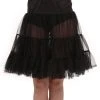Fun Costumes Plus Size Black Knee Length Crinoline