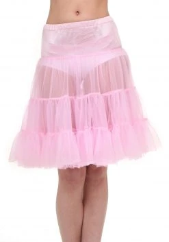 Fun Costumes Plus Size Pink Knee Length Crinoline