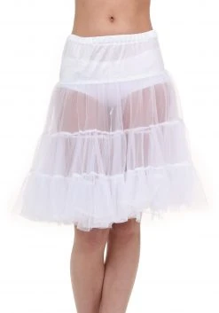 Fun Costumes Plus Size White Knee Length Crinoline
