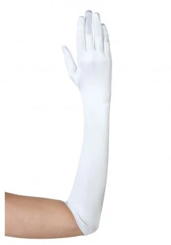 Fun Costumes Plus Size Elbow Length White Gloves