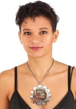 Elope Large Gear Propeller Necklace -Cheap Halloween Store propeller large gear necklace alt 2