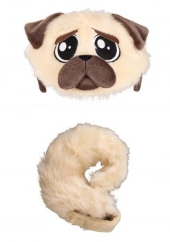 Elope Pug Plush Headband & Tail Kit -Cheap Halloween Store pug plush headband tail kit alt 8