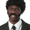 Partytime Costume & Lingerie (Yiwu) Factory Pulp Fiction Jules Winnfield Wig And Facial Hair Set For Men