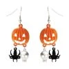 Western Fashion Spider Pumpkin Skull Earrings