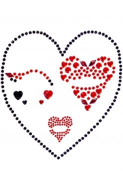 Leg Avenue Queen Of Heart Face Jewel Costume Accessory Kit