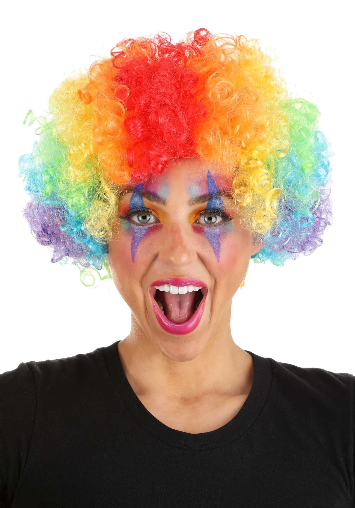Ningbo Le Monde Co., Ltd Afro Clown Rainbow Wig 1 Ningbo Le Monde Co., Ltd Afro Clown Rainbow Wig