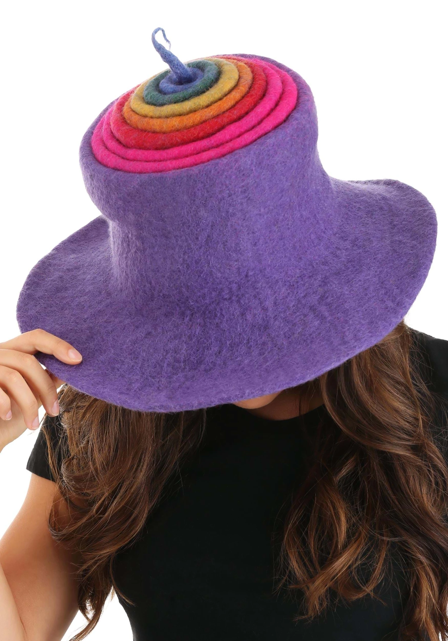 Elope Adult Rainbow Borealis Heartfelted Witch Costume Hat 5 Elope Adult Rainbow Borealis Heartfelted Witch Costume Hat - Image 5