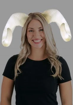 Elope Light Up Ram Lumen Horns -Cheap Halloween Store ram lumen horns light up alt 2
