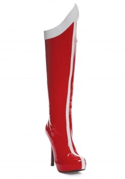 Ellie Red And White Superhero Boots