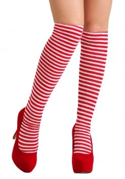 Fun Costumes Red And White Witch Socks