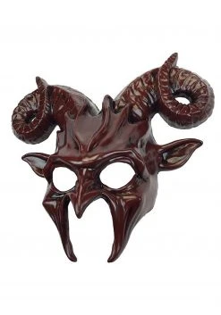 KBW Adult Red Demon Costume Mask 5 KBW Adult Red Demon Costume Mask -Cheap Halloween Store red demon mask alt 2