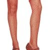 Leg Avenue Red Fishnet Stockings