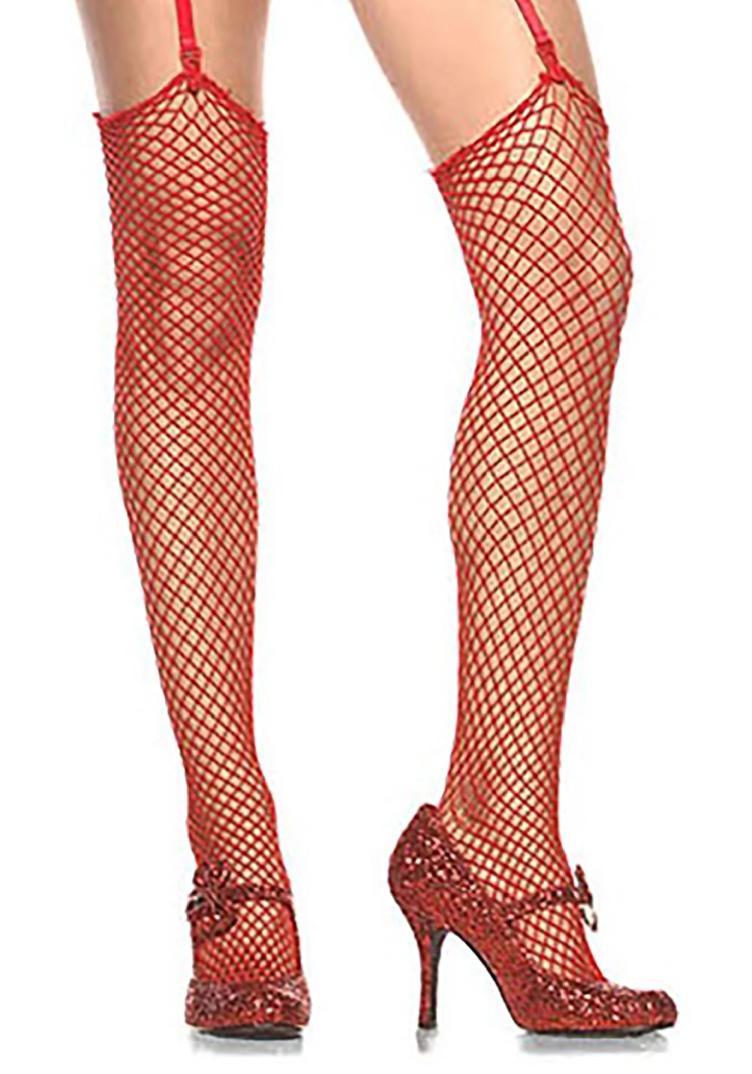 Leg Avenue Red Fishnet Stockings 1 Leg Avenue Red Fishnet Stockings