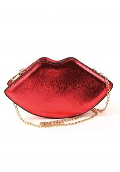 Comeco Red Lips Purse For Women -Cheap Halloween Store red lips purse alt 2