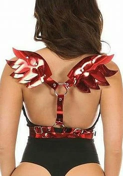 Daisy Corsets Red Devil Metallic Wings
