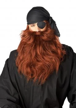 California Costume Collection Men's Red Pirate Beard