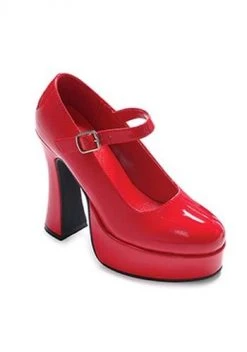 Ellie Mary Jane Red Platform Shoes