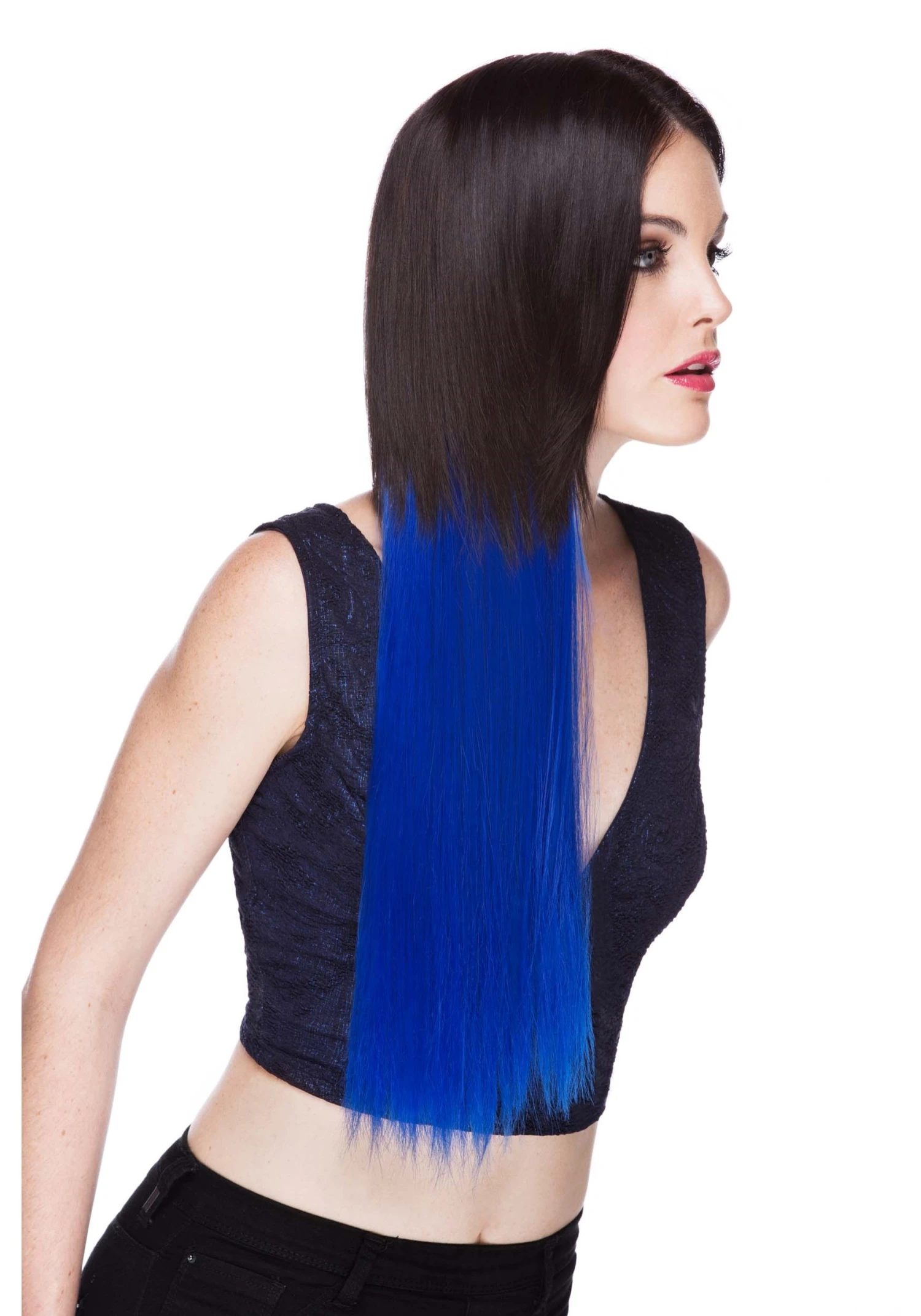 Westbay, Inc Regal Blue 22" Heat Stylable Clip In Hair Extension 1 Westbay, Inc Regal Blue 22" Heat Stylable Clip In Hair Extension