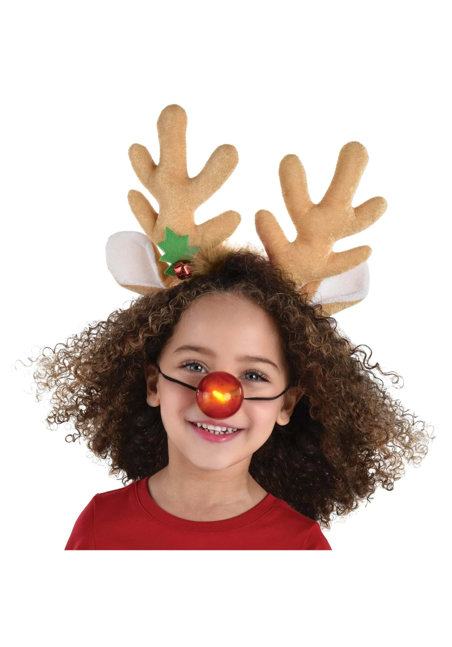 Amscan Reindeer Nose & Antlers Costume Accessory Kit 1 Amscan Reindeer Nose & Antlers Costume Accessory Kit