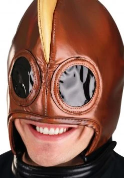 Elope Retro Robot Brown Helmet -Cheap Halloween Store retro robot helmet alt 1