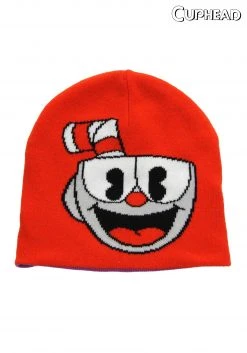 Elope Cuphead Reversible Knit Hat