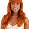 Partytime Wig Rich Orange Long Wavy Wig Accessory