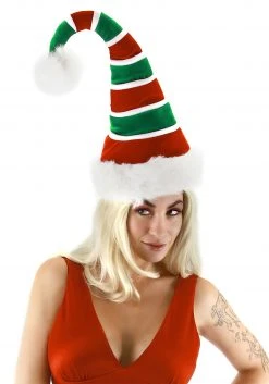 Elope Adult Soft Ridged Santa Hat