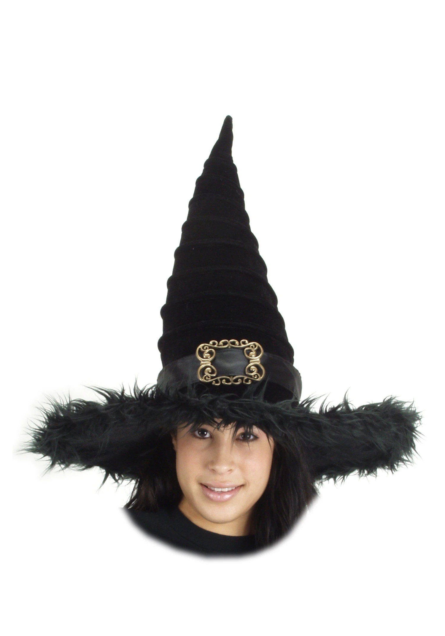 Elope Ridged Witch Black Costume Hat 1 Elope Ridged Witch Black Costume Hat