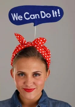 Elope Costume Kit For Rosie The Riveter -Cheap Halloween Store rosie the riveter costume kit alt 2