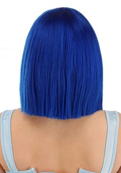 Partytime Wig Royal Blue Bob Wig Accessory -Cheap Halloween Store royal blue bob wig alt 2