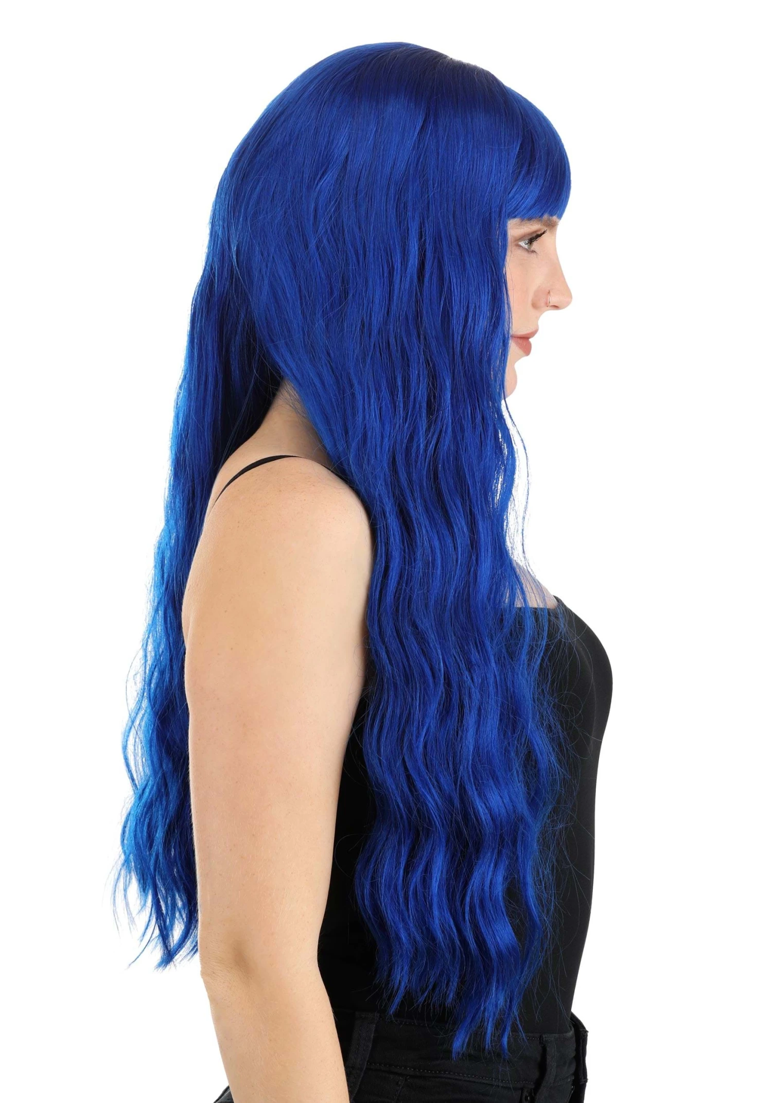 Partytime Wig Royal Blue Full Wavy Wig For Women 3 Partytime Wig Royal Blue Full Wavy Wig For Women - Image 3