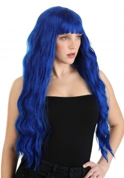 Partytime Wig Royal Blue Full Wavy Wig For Women 7 Partytime Wig Royal Blue Full Wavy Wig For Women -Cheap Halloween Store royal blue full wavy wig alt 3