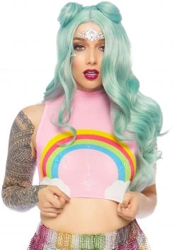 Leg Avenue Sage Space Buns Wig -Cheap Halloween Store sage space buns wig alt 5