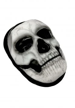 STICKFX Self-Adhering Skeleton Costume Mask With Separate Jaw Piece -Cheap Halloween Store self adhering skeleton mask with separate jaw pc alt 4