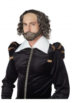California Costume Collection Shakespeare Beard And Wig Set