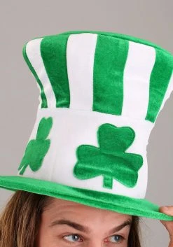 Elope Adult Shamrock Uncle Sam Hat -Cheap Halloween Store shamrock uncle sam hat alt 1