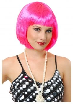Charades Short Bob Hot Pink Wig