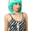 Charades Short Bob Turquoise Wig