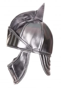 Elope Silver Knight Soft Costume Helmet Accessory -Cheap Halloween Store silver knight plush helmet alt 5