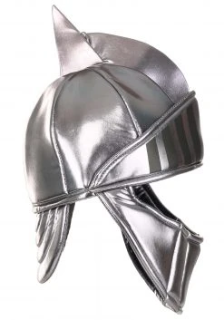 Elope Silver Knight Soft Costume Helmet Accessory -Cheap Halloween Store silver knight plush helmet alt 6