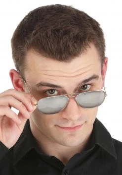 Elope Police Silver Mirror Sunglasses