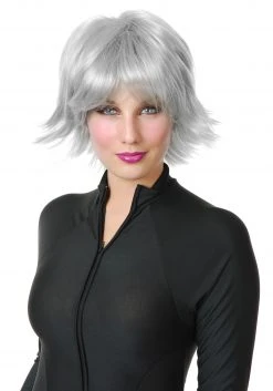 Charades Silver Superhero Wig