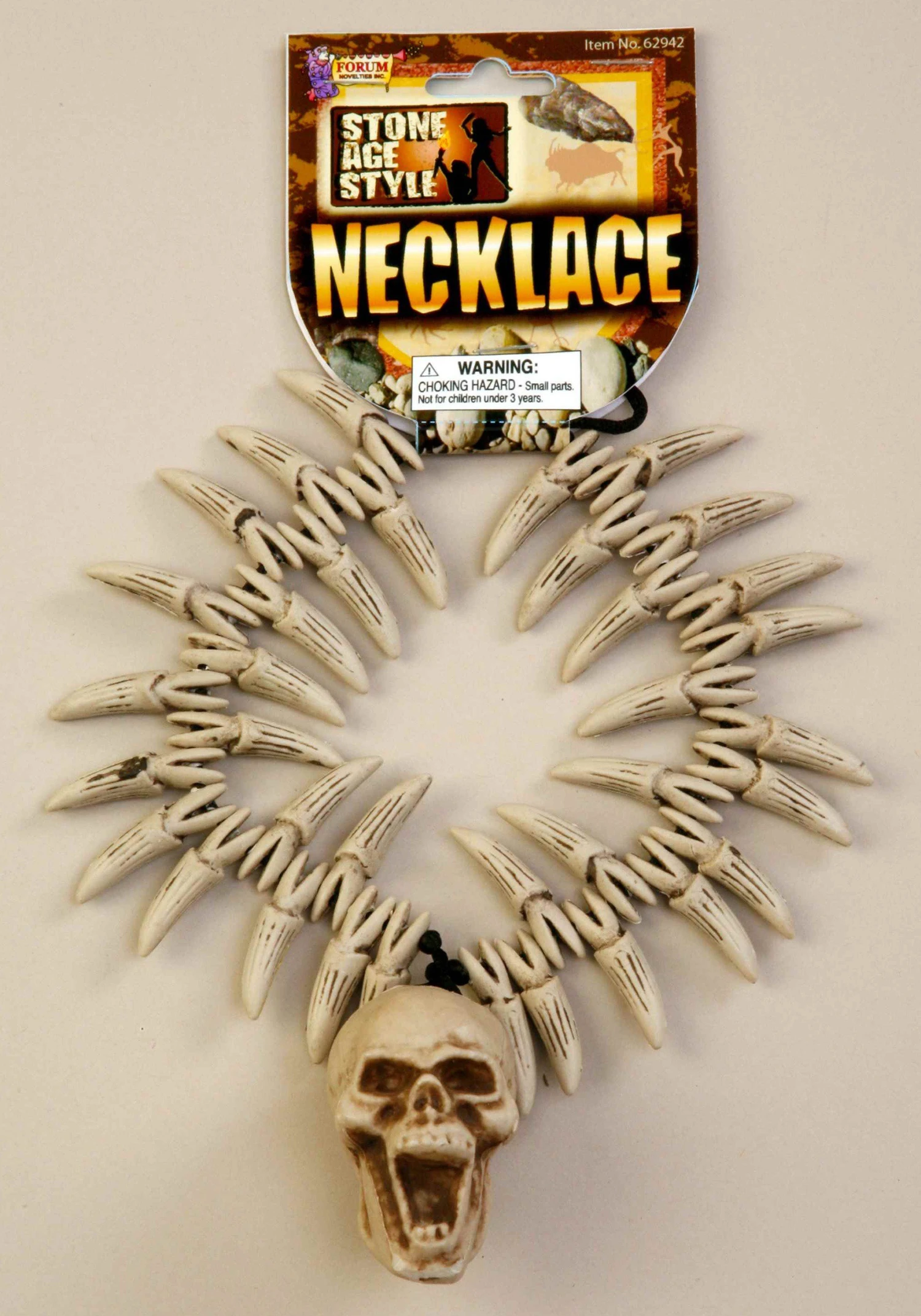 Forum Novelties, Inc Skull And Teeth Necklace 1 Forum Novelties, Inc Skull And Teeth Necklace